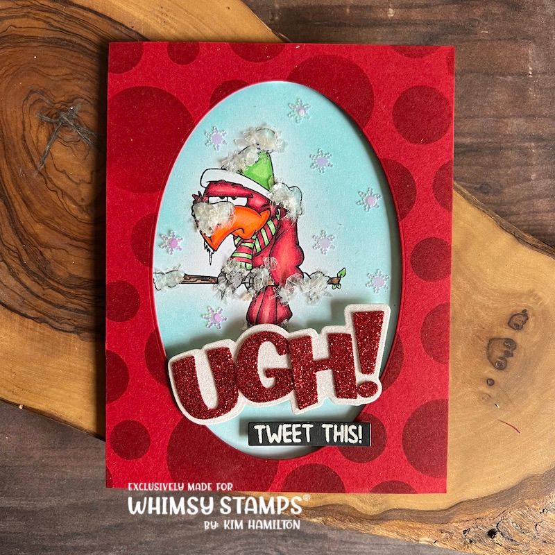 Whimsy Stamps So Annoying Birds Clear Stamps dp1125 snowflakes