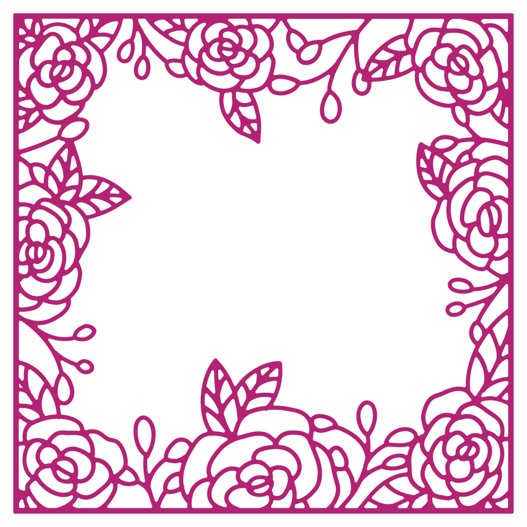 Gemini Rose Garden Die Set gem-md-cad-roseg rosebud frame