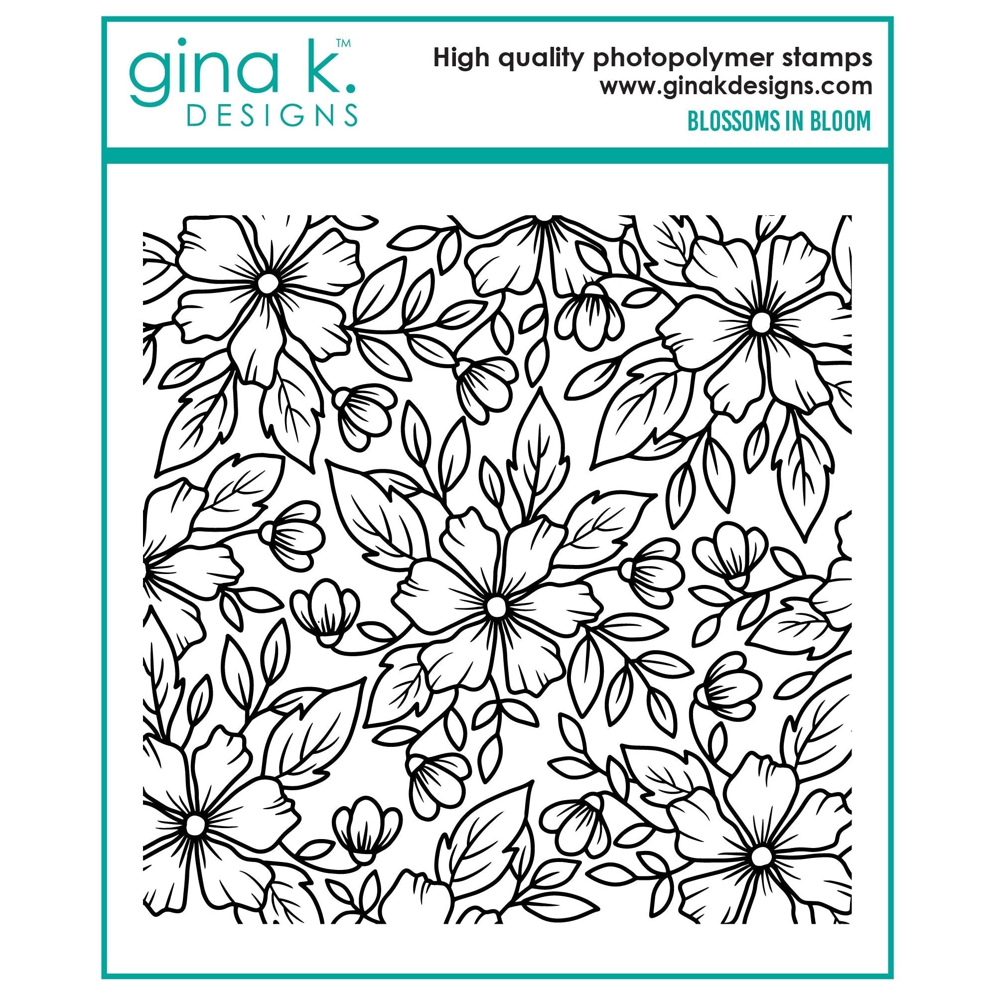 GIna K Designs Blossoms in Bloom Stamp as41