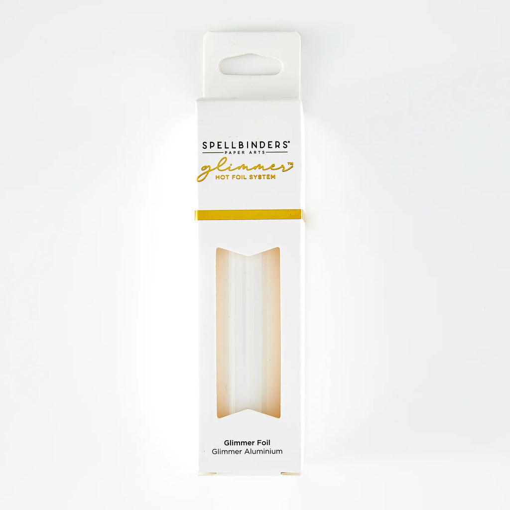 Spellbinders Glimmer Hot Foil Roll Opaque White glf-059 in package