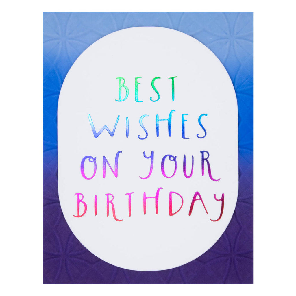 GLP-404 Spellbinders Best Wishes on Your Birthday Glimmer Hot Foil Plate Best Wishes