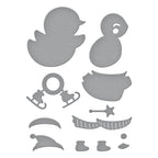 s3-482 Spellbinders Dancin' Penguin Etched Dies