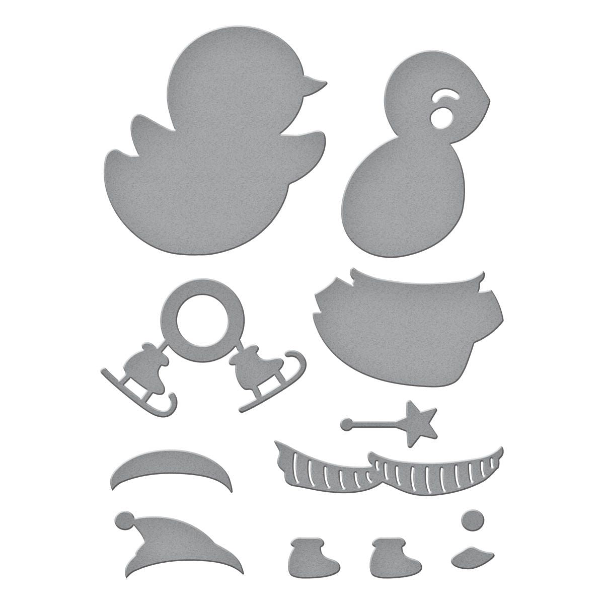 s3-482 Spellbinders Dancin' Penguin Etched Dies