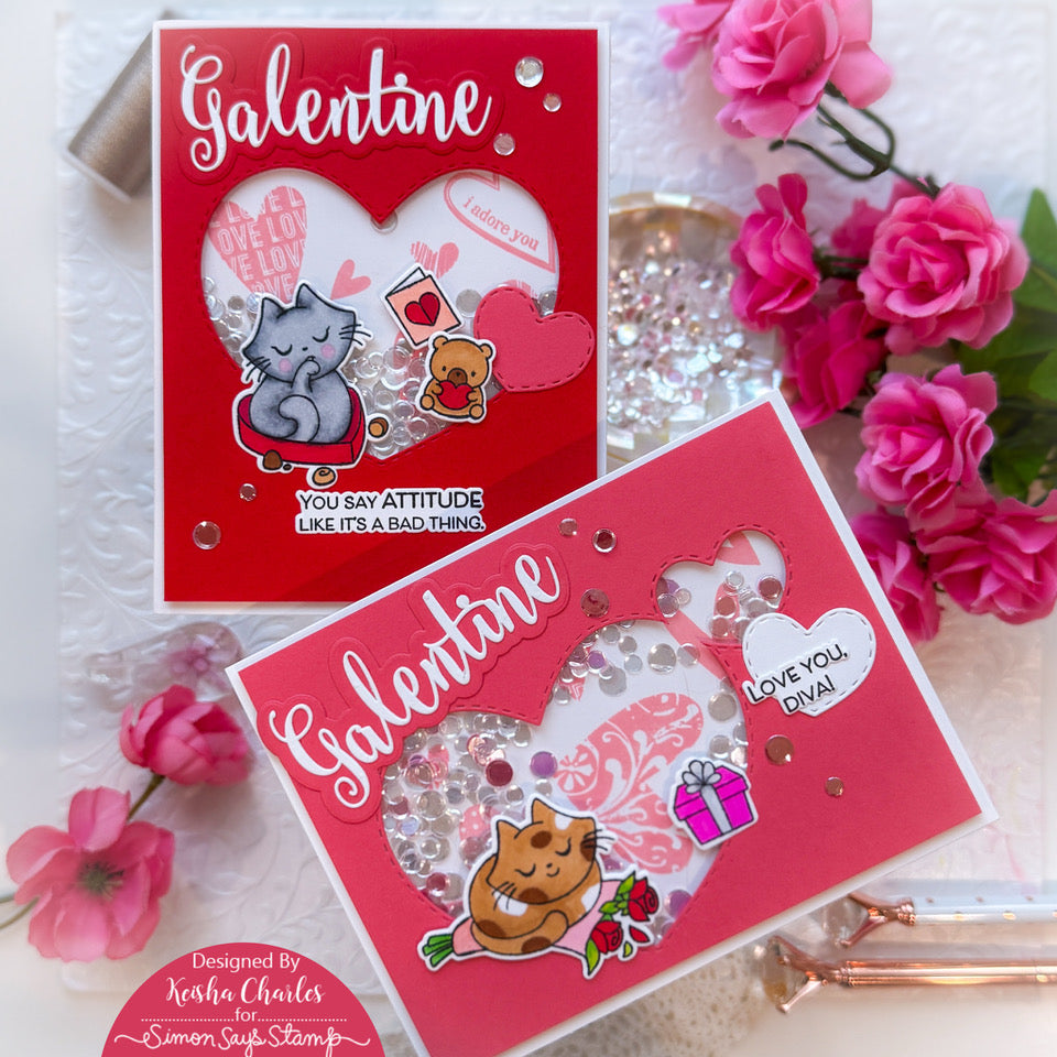 Simon Says Stamp Galentine Wafer Dies 1536sd Heart to Heart