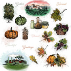 Honey Bee Gallery Wall Fall Cling Stamps And Dies Bundle