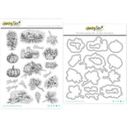 Honey Bee Gallery Wall Fall Cling Stamps And Dies Bundle
