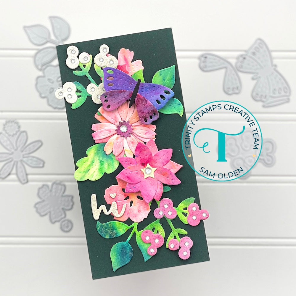Trinity Stamps Garden Flowers Die Set tmd-291 hi