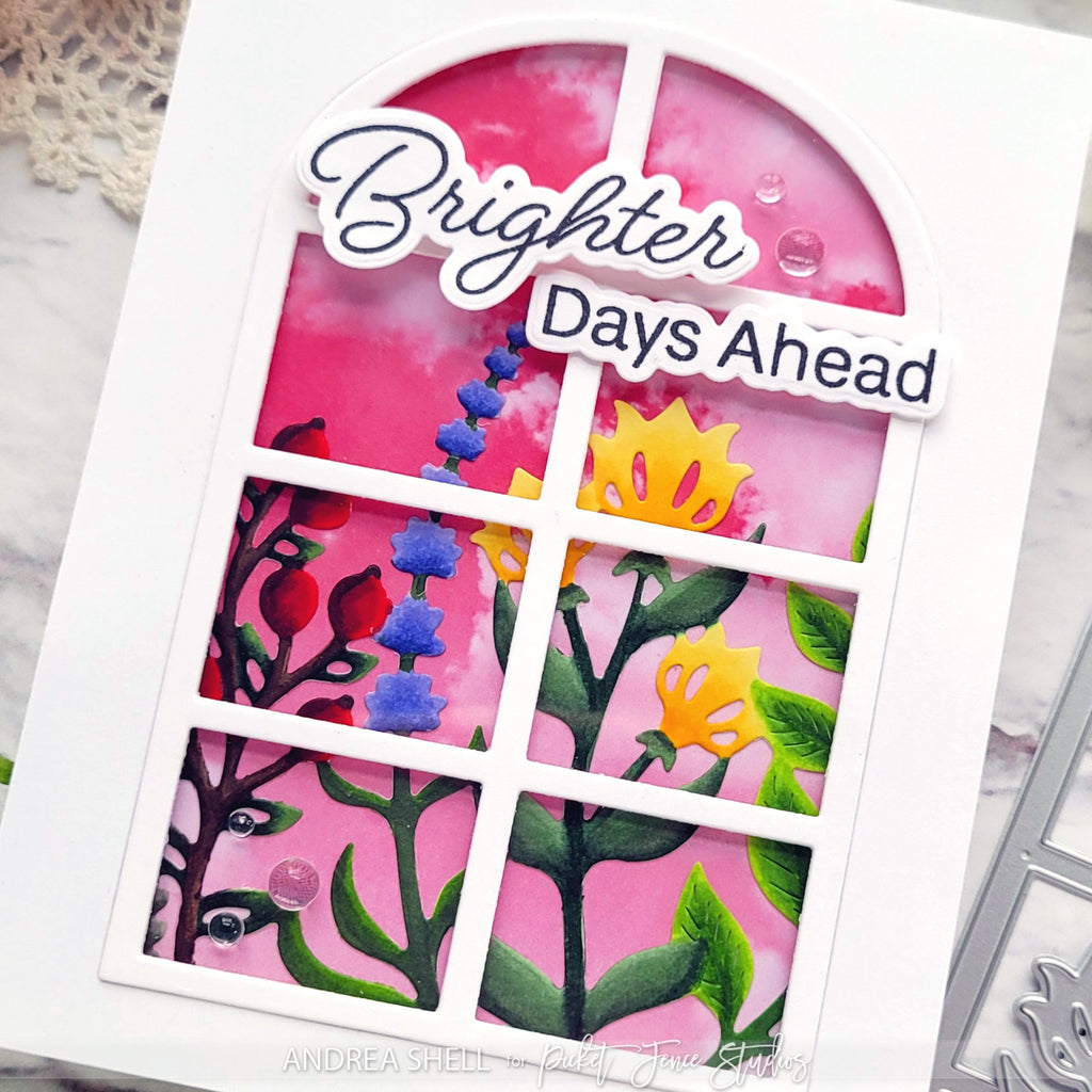 Picket Fence Studios Glossy Card Stock Cotton Candy Clouds fg-107 brighter days ahead