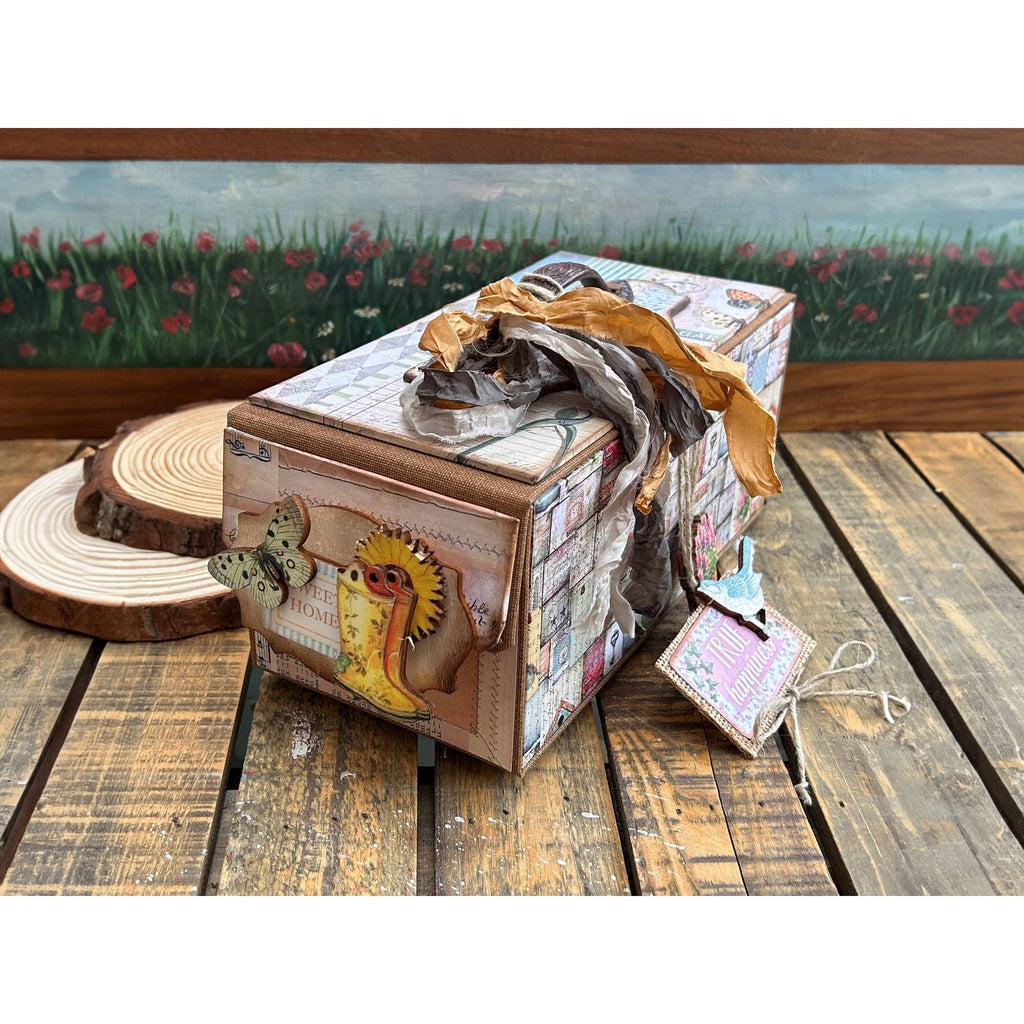 Stamperia Garden Colored Wooden Shapes A5 klsp159 box
