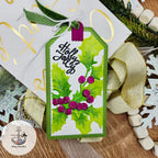 Simon Says Stamp Set of 3 Stencils Gathered Holly 1111stc Christmas Tag