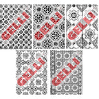 Gelli Arts Image Transfer Printables Pack Lisbon Tiles sheets