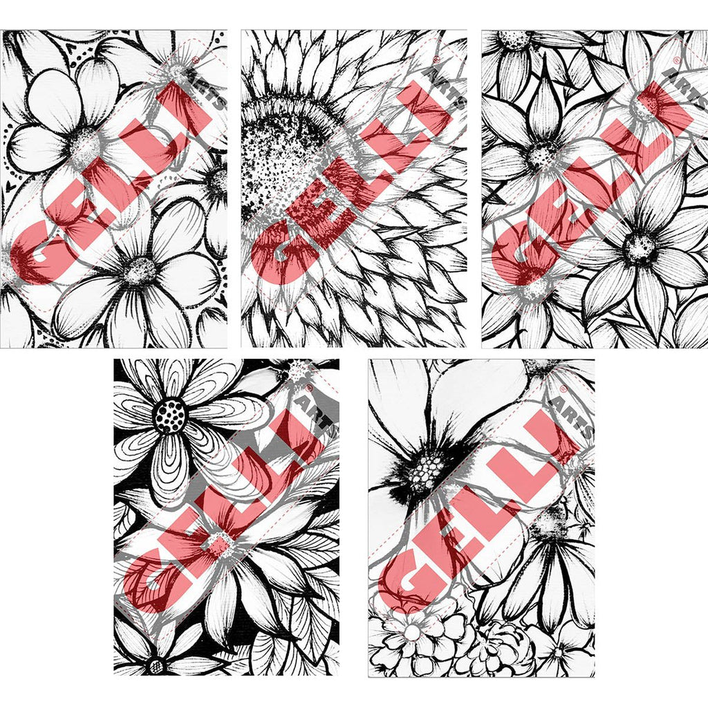 Gelli Arts Image Transfer Printables Pack Wildflowers sheets