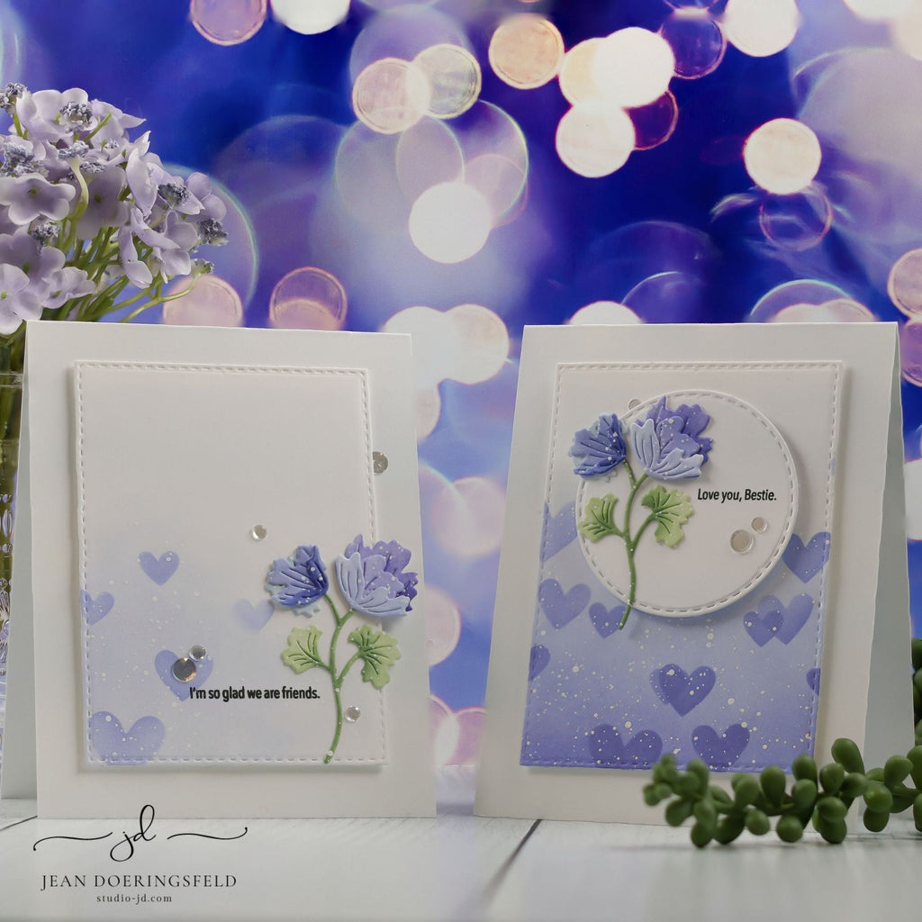 Simon Says Stamp Gentle Blooms Wafer Dies s885 Sweetheart Friend Cards | color-code:ALT04