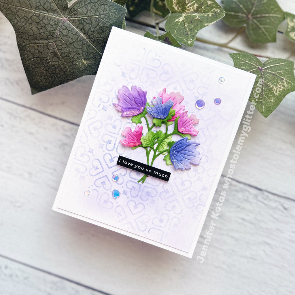 Simon Says Stamp Gentle Blooms Wafer Dies s885 Sweetheart Love Card