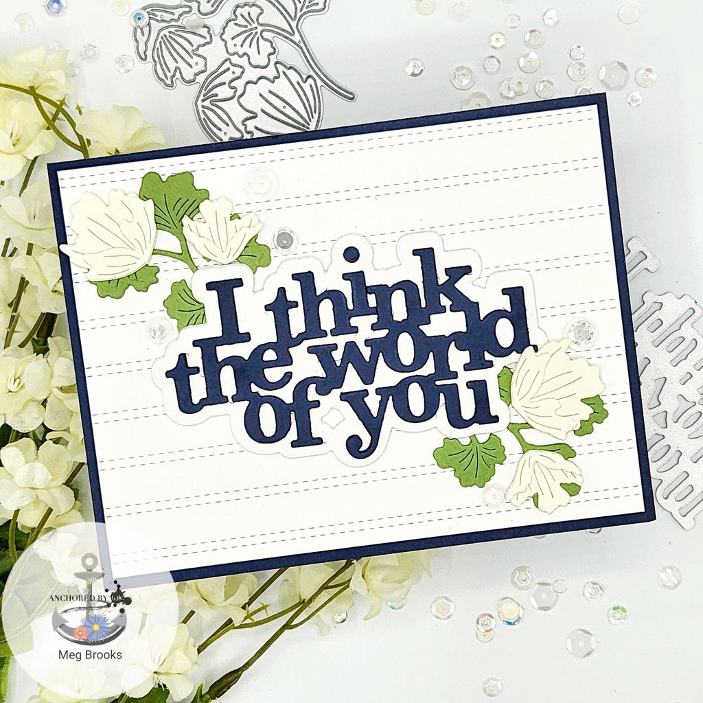 Simon Says Stamp Gentle Blooms Wafer Dies s885 Sweetheart Friend Card