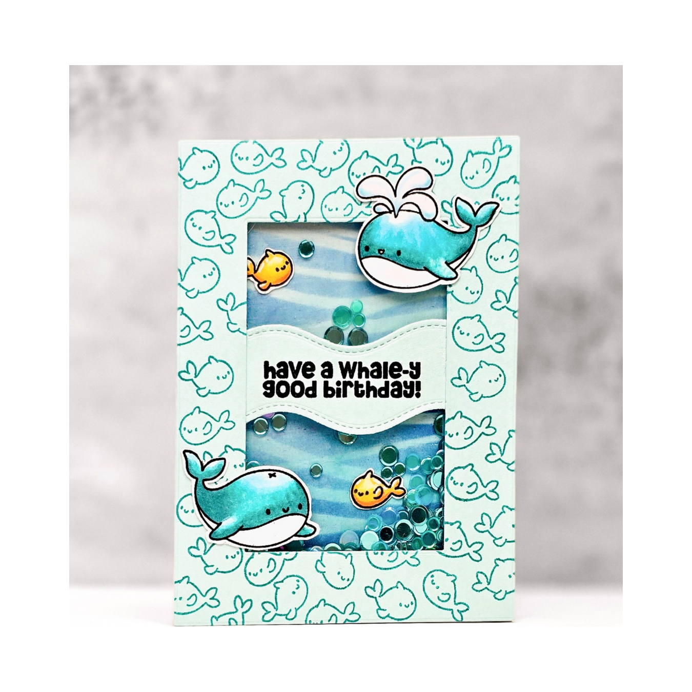 Simon Says Stamp Get Whale Soon Wafer Dies 1282sdc Rain or Shine Birthday Card | color-code:ALT01