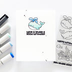 Simon Says Stamps and Dies Get Whale Soon set952gw Rain or Shine Birthday Card