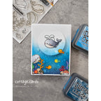 Simon Says Clear Stamps Get Whale Soon 3183ssc Rain or Shine Undersea Card