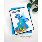 Simon Says Stamps and Dies Get Whale Soon set952gw Rain or Shine Birthday Card