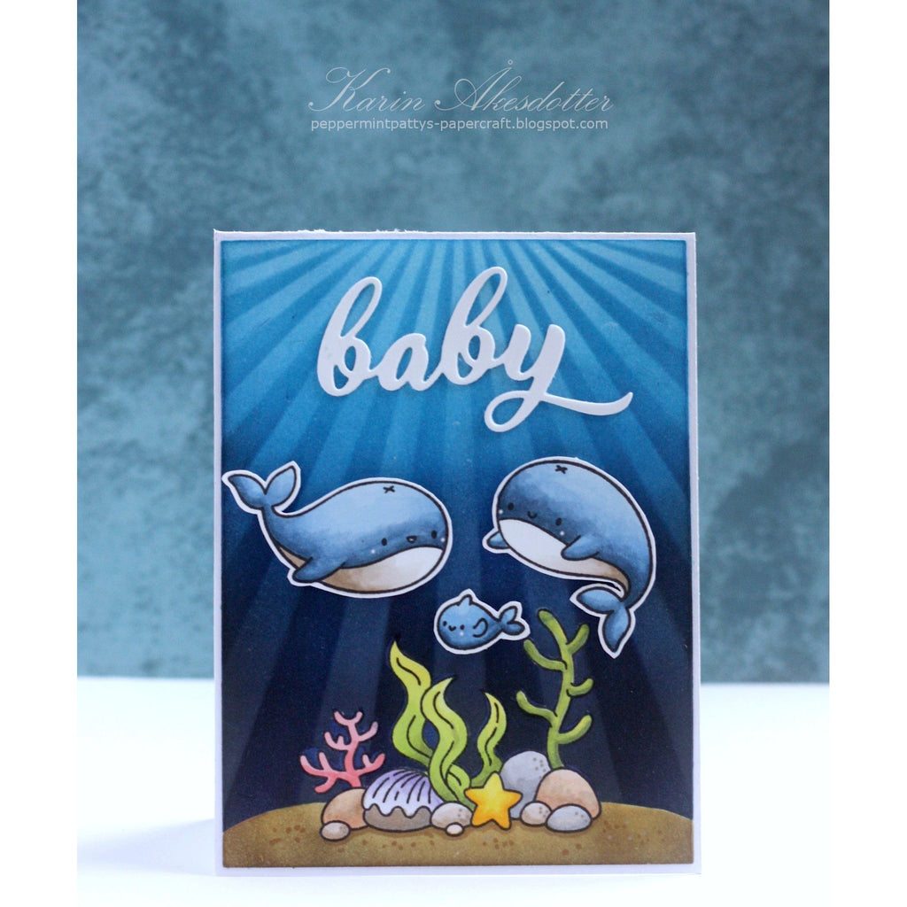 Simon Says Stamp Get Whale Soon Wafer Dies 1282sdc Rain or Shine Baby Card | color-code:ALT03