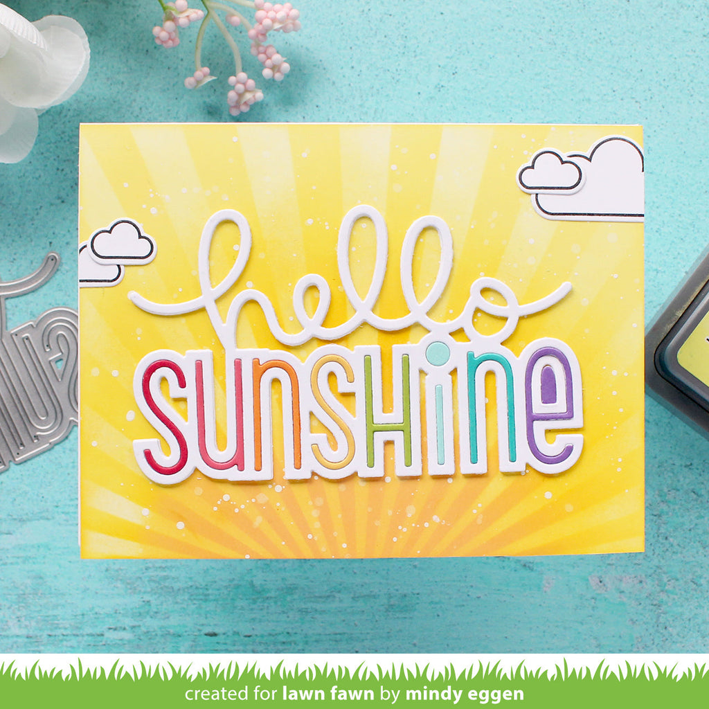 Lawn Fawn Giant Hello Sunshine Die lf3120 Ray of Sunshine