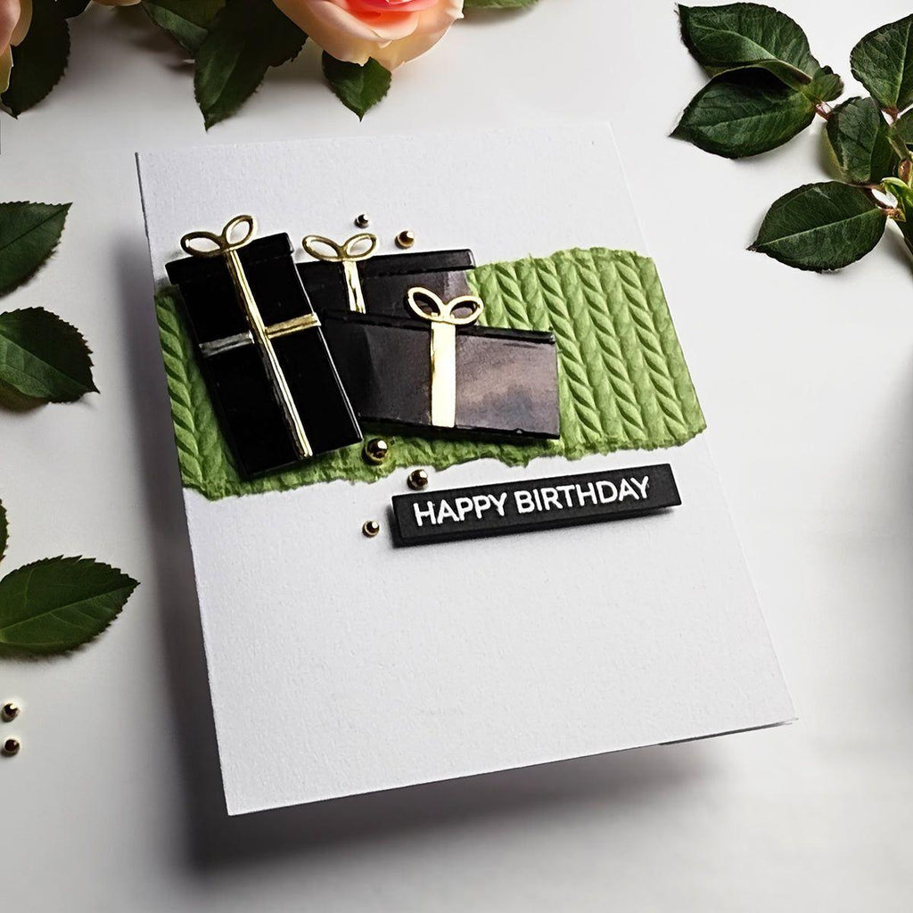 CZ Design Wafer Dies Gift Builder czd230 Splendor Birthday Card | color-code:ALT03