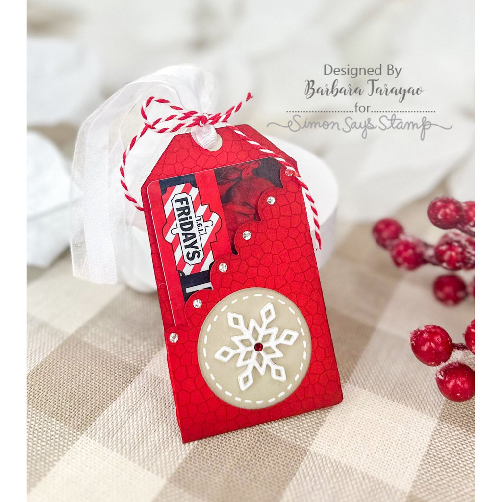 Simon Says Stamp Gift Card Pocket Tag Wafer Dies 1209sd Festive Fun Christmas Gift Card Holder