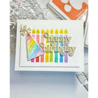Simon Says Stamp Giggle Happy Birthday Wafer Dies s1031 Moments in Time Birthday Card