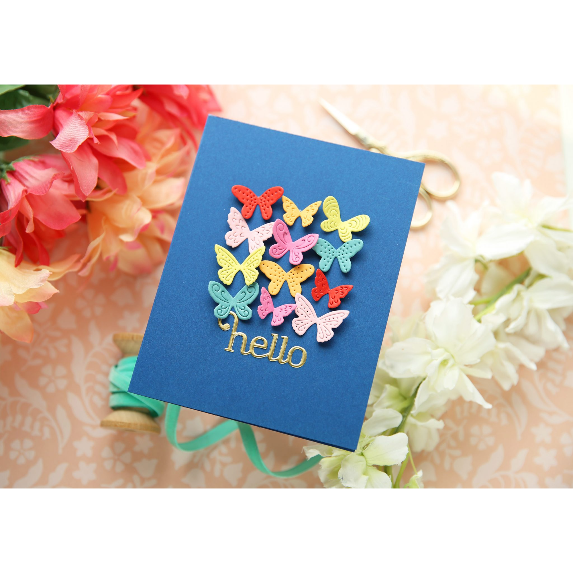 Simon Says Stamp Giggle Hello Wafer Dies s1028 Moments in Time Hello Card | color-code:ALT08