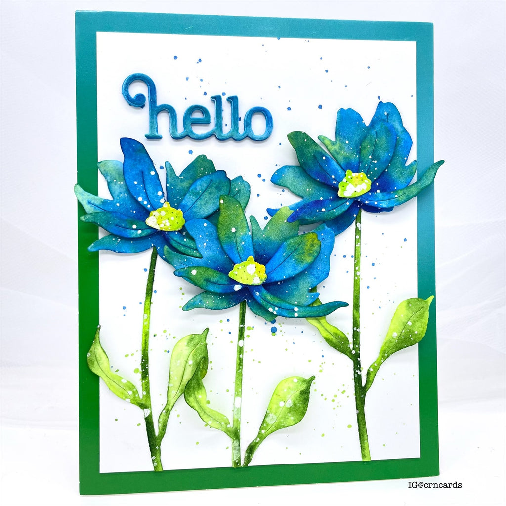 Simon Says Stamp Giggle Hello Wafer Dies s1028 Moments in Time Hello Card