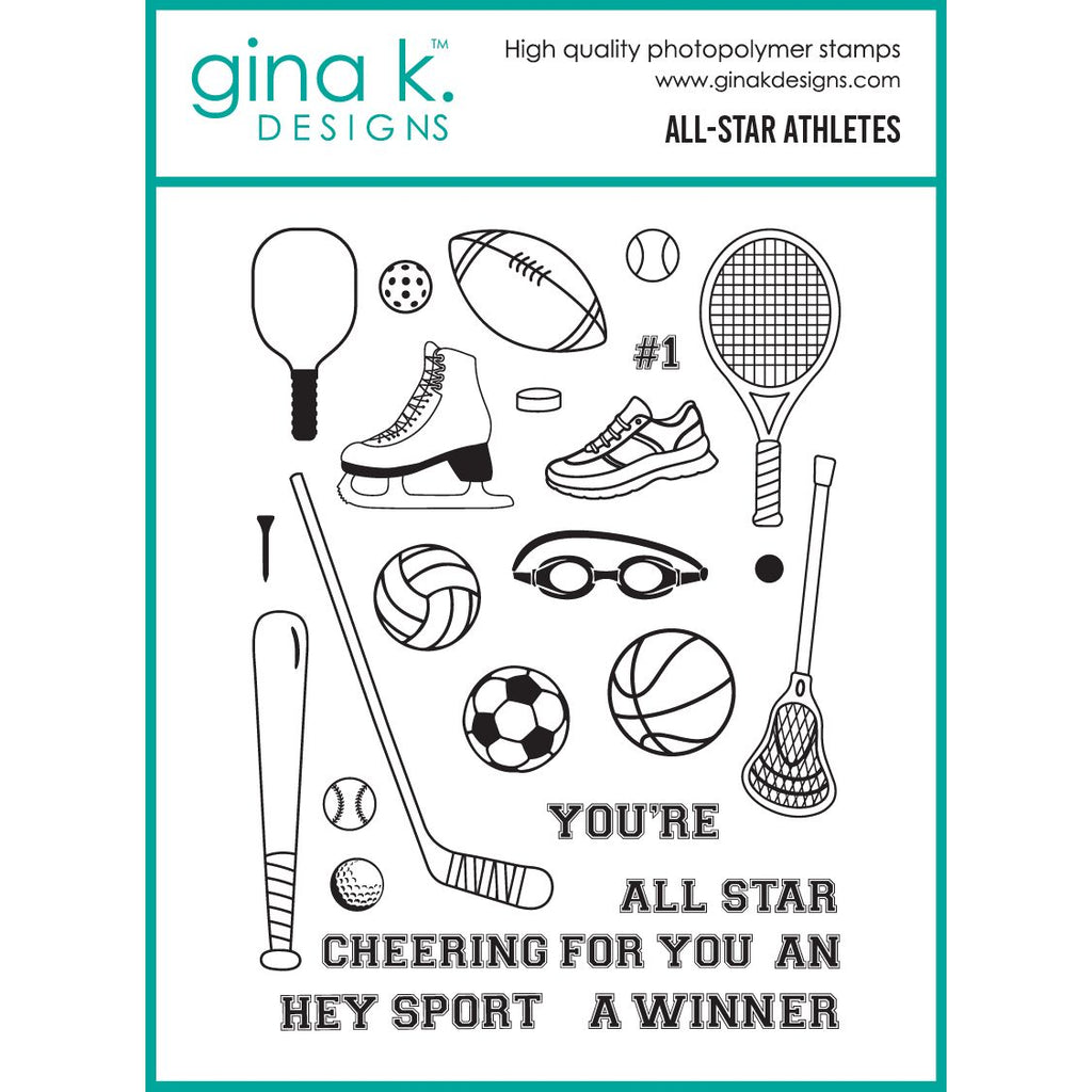 Gina K Designs All-Star Athletes Stamps bs87