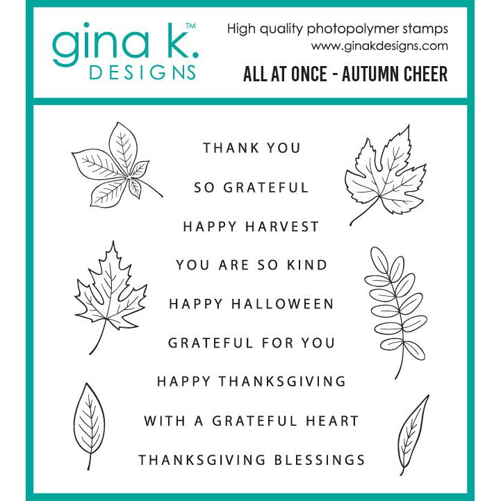 Gina K Designs All at Once Autumn Cheer Stamps