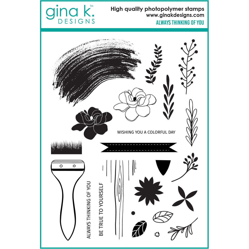Gina K Designs Always Thinking of You Stamps lh52