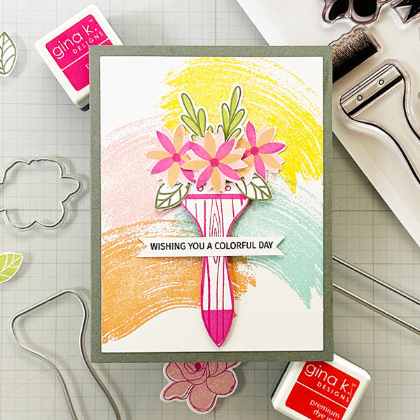 Gina K Designs Always Thinking of You Stamps lh52 Colorful Day