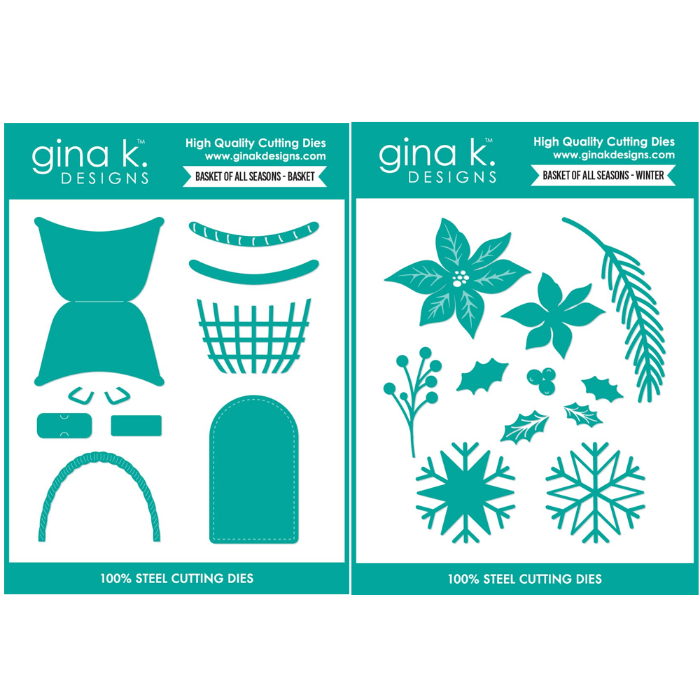 Gina K Designs Basket of All Seasons and Winter Add-On Dies