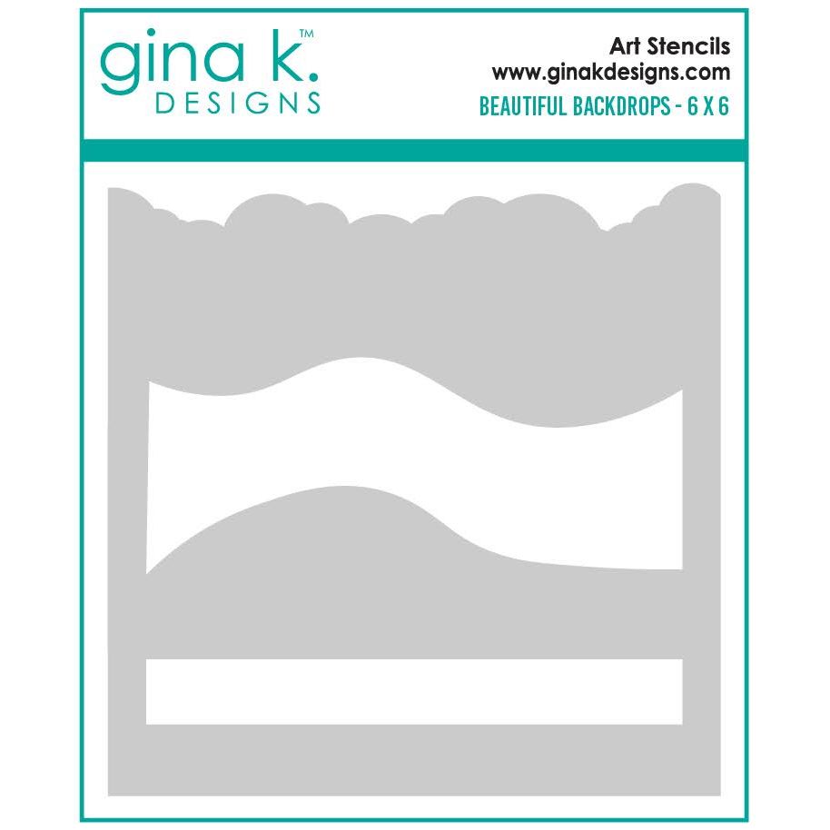 Gina K Designs Beautiful Backdrops Stencil gkdst104