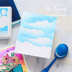 Gina K Designs Beautiful Backdrops Stencil gkdst104 clouds