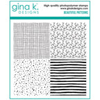 Gina K Designs Beautiful Patterns Background Stamps gkd250