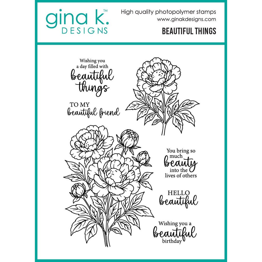 Gina K Designs Beautiful Things Stamps as51