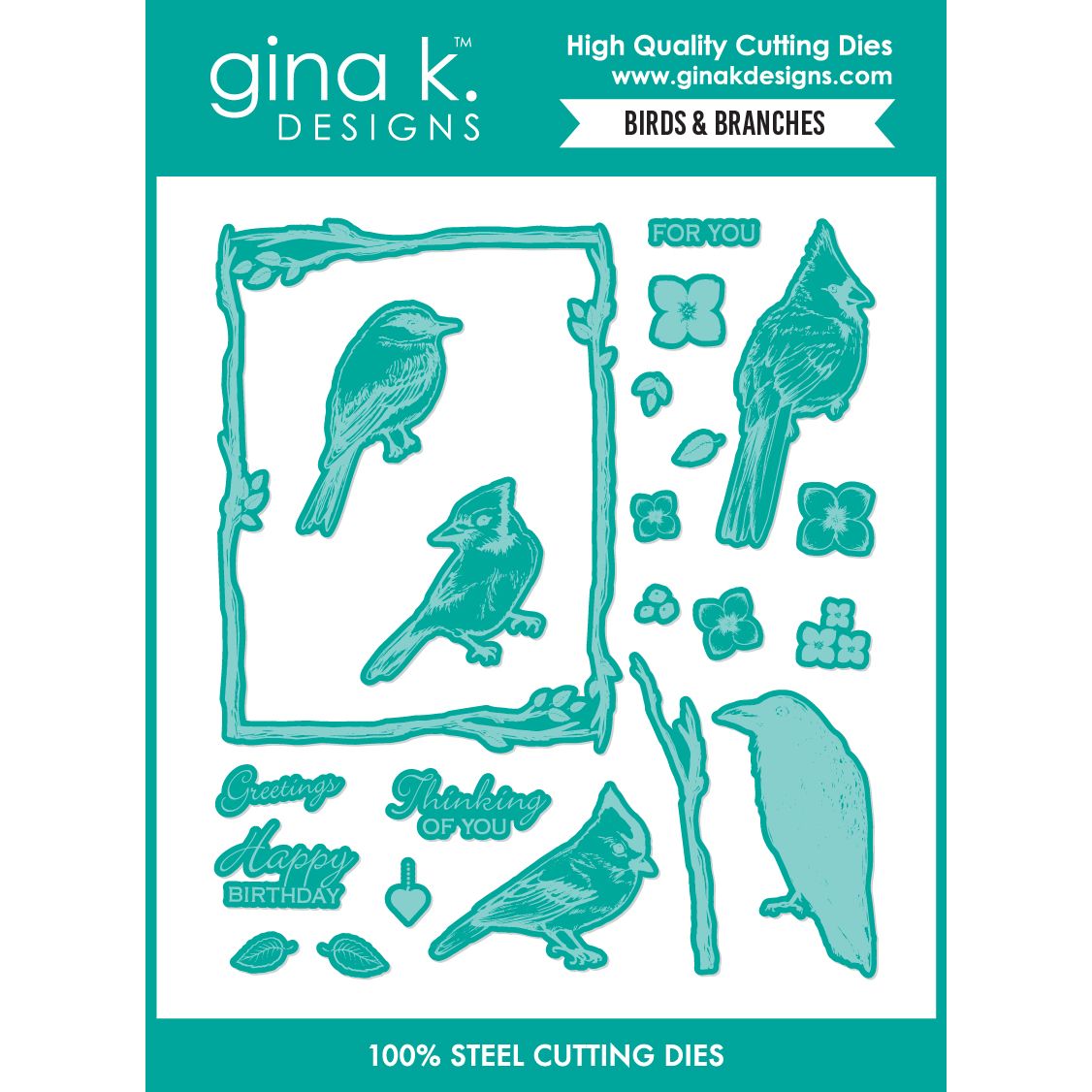 Gina K Designs Birds and Branches Dies die0729
