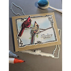 Gina K Designs Birds and Branches Thinking of You Card with Cardinals