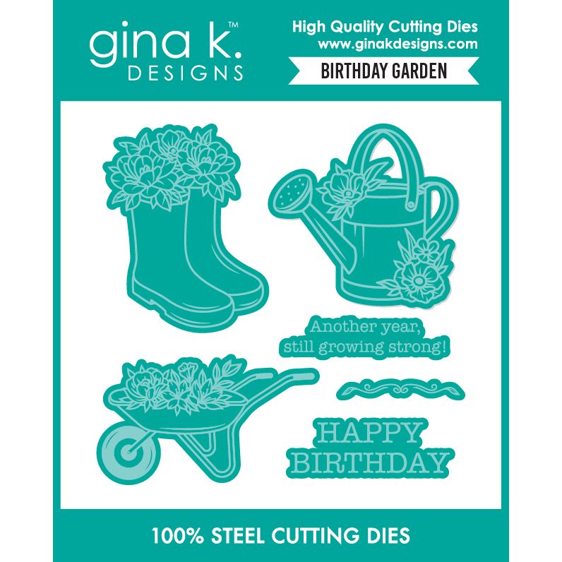 Gina K Designs Birthday Garden Dies die0750