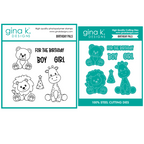 Gina K Designs Birthday Pals Stamps and Dies