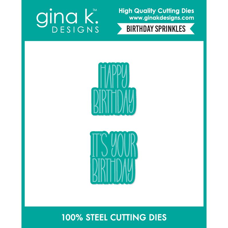 Gina K Designs Birthday Sprinkles Dies die0774