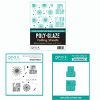 Gina K Designs Birthday Sprinkles Stamps Dies and Poly-Glaze
