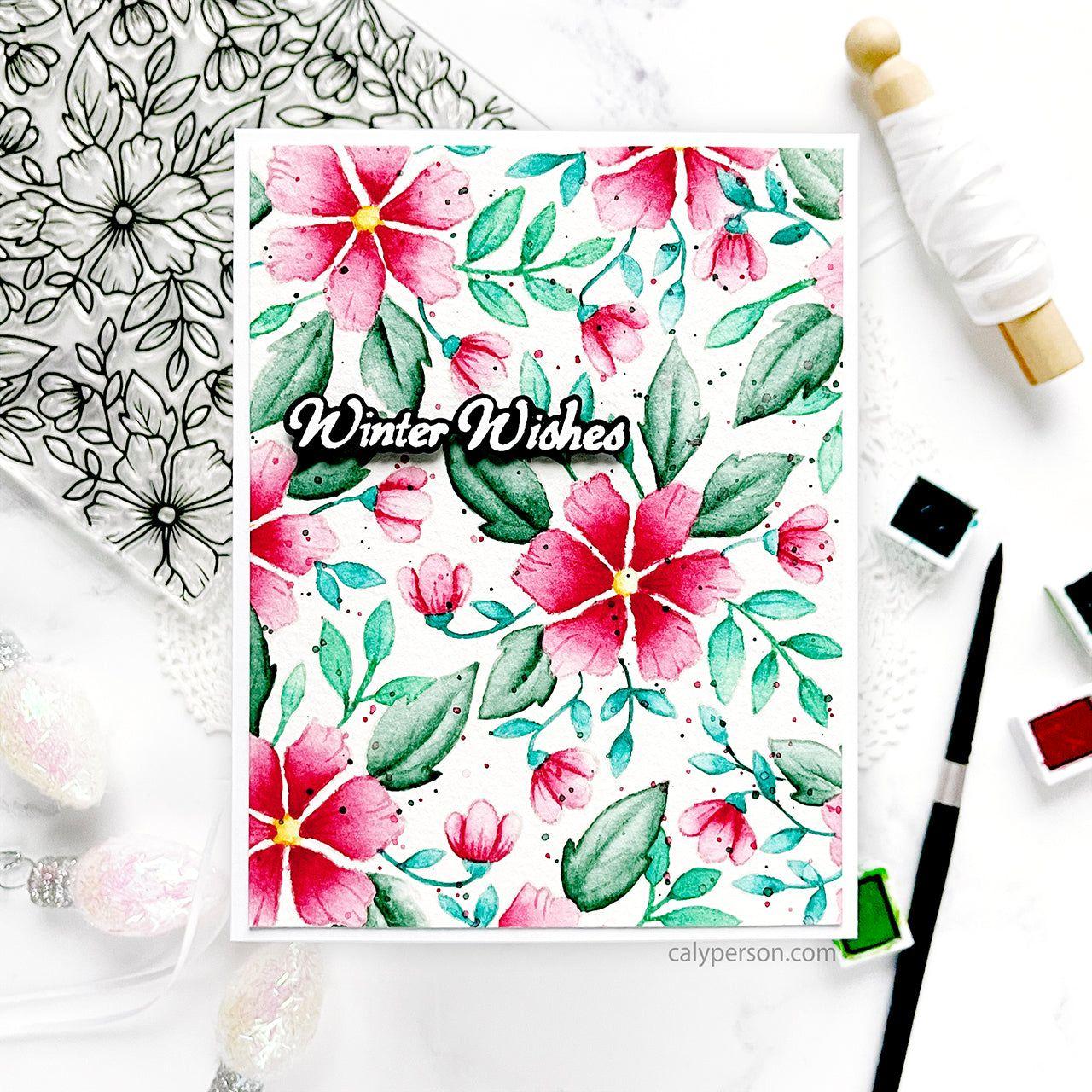 Gina K Designs Blossoms in Bloom Stamp as41 Winter Wishes | color-code:ALT01