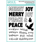 Gina K Designs Bold Holiday Sentiments Clear Stamps bs69