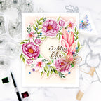 Gina K Designs Bouquet Frame Stamps and Dies Bundle hsdie0526 I Miss You