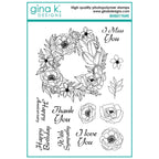 Gina K Designs Bouquet Frame Stamps and Dies Bundle hsdie0526 stamps only