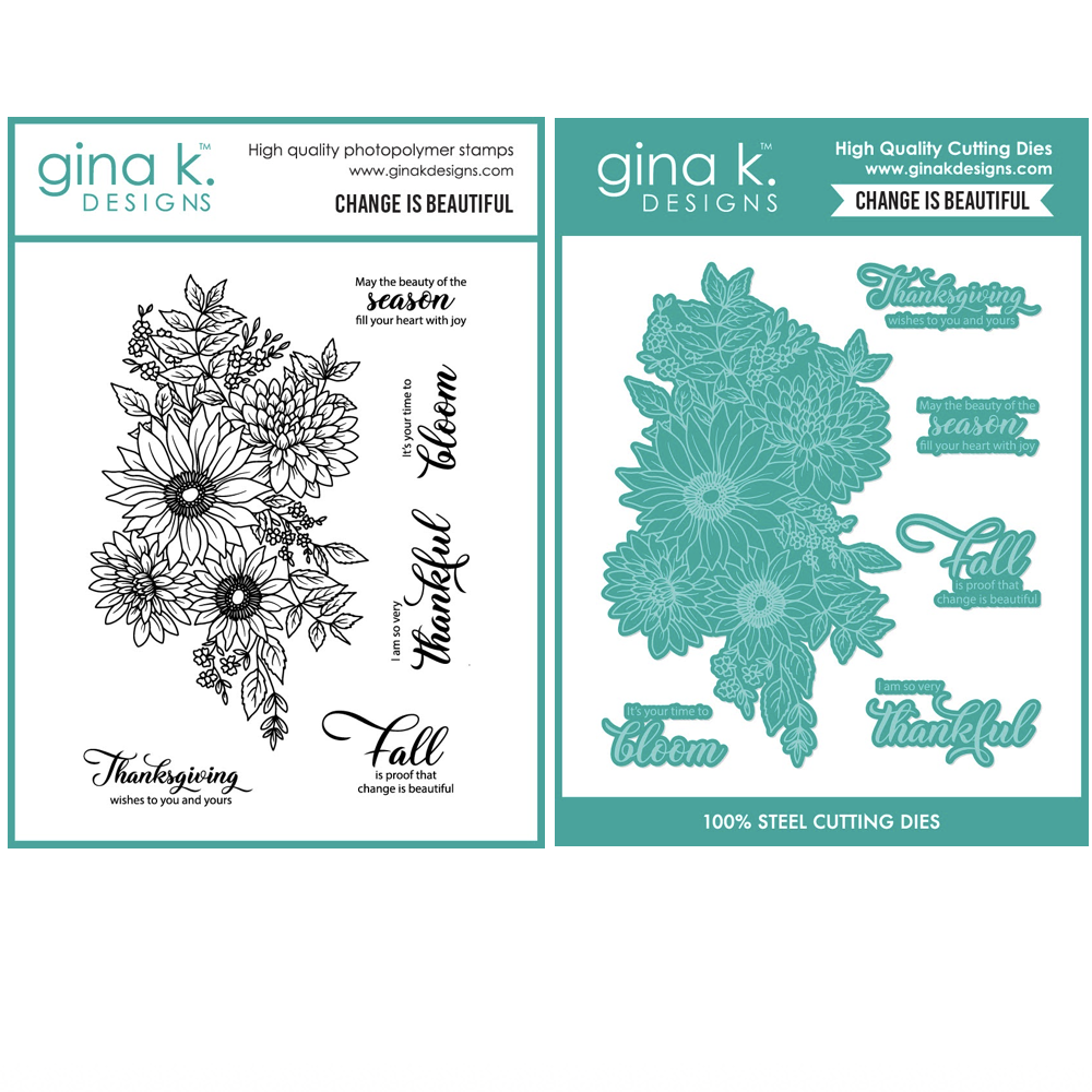 Gina K Designs Change is Beautiful Stamps and Dies